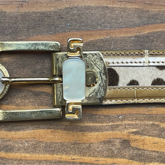 Mauri genuine leather and fur belt - Picture 5 of 5